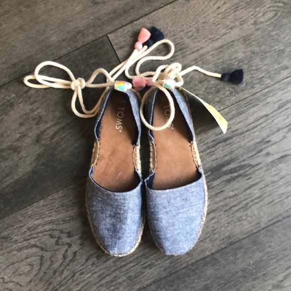 Toms Shoes - TOMS Woman’s Blue  Katalina espadrilles.